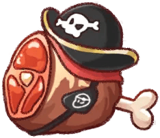 해적 만화 고기 구이